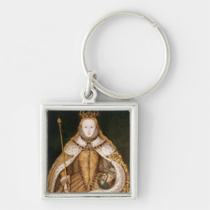 Queen Elizabeth I in Coronation Robes Key Ring