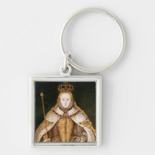 Queen Elizabeth I in Coronation Robes Key Ring