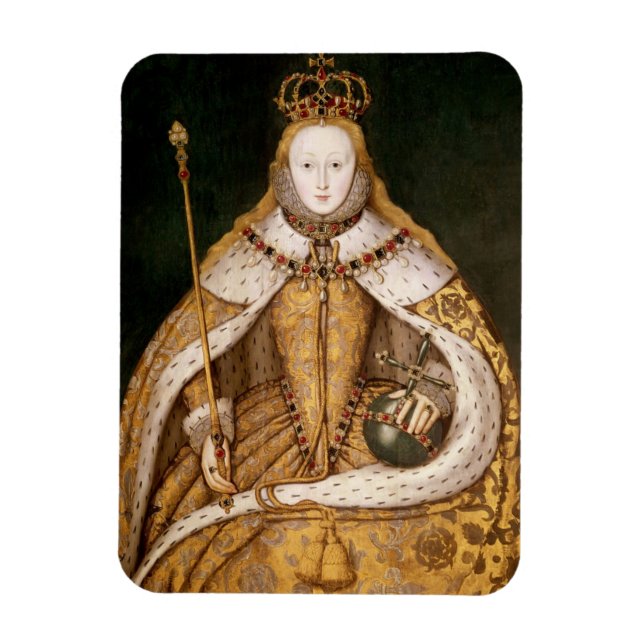 Queen Elizabeth I in Coronation Robes Magnet (Vertical)