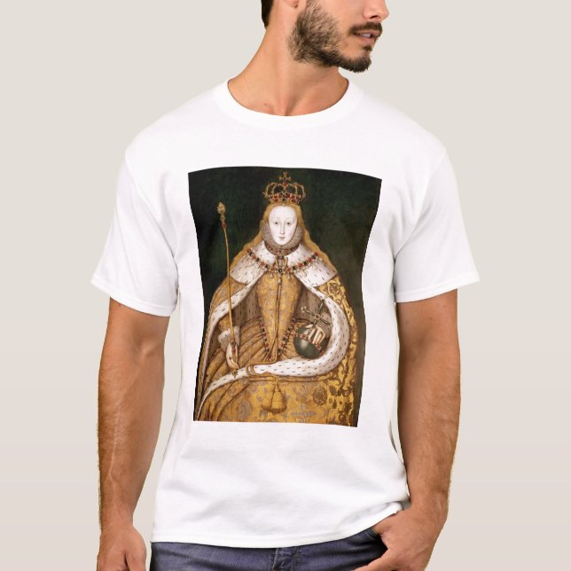 Queen Elizabeth I in Coronation Robes T-Shirt (Front)
