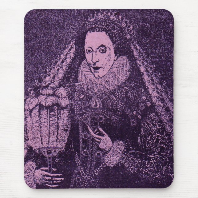 Queen Elizabeth I in lavender Mouse Mat (Front)