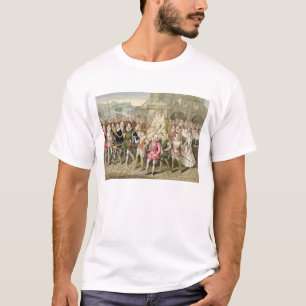 Queen Elizabeth I in procession with her Courtiers T-Shirt