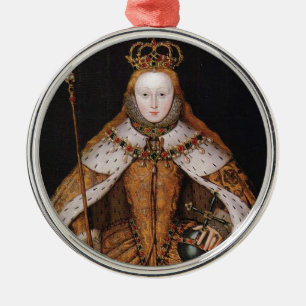 Queen Elizabeth I Metal Tree Decoration