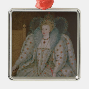 Queen Elizabeth I of England and Ireland Metal Tree Decoration