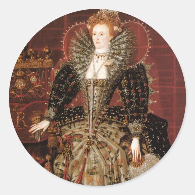 Queen Elizabeth I of England Classic Round Sticker (Front)
