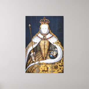 Queen Elizabeth I of England in Coronation Robe Canvas Print