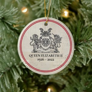 Queen Elizabeth II 1926-2022 Christmas Ceramic Or Ceramic Tree Decoration
