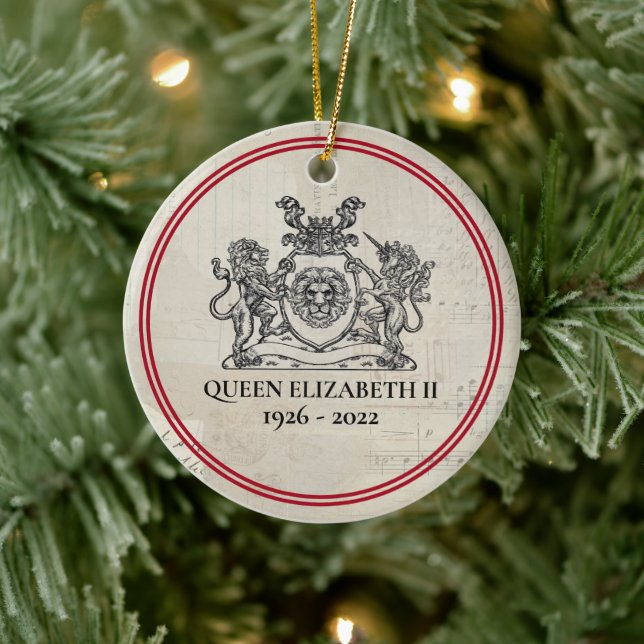  Queen Elizabeth II 1926-2022 Christmas Ceramic Or Tree Decoration (Tree)
