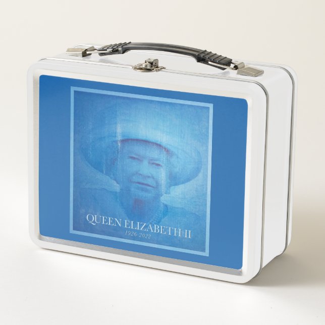 Queen Elizabeth II 1926-2022  Metal Lunch Box (Front)