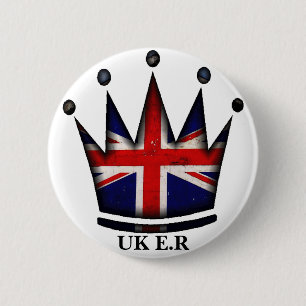 Queen Elizabeth II  6 Cm Round Badge
