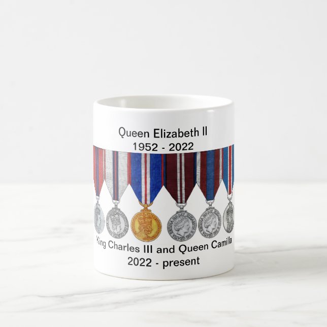 Queen Elizabeth II and King Charles III Reign Mug (Center)
