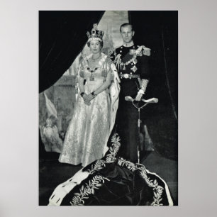 Queen Elizabeth II and Prince Philip Poster