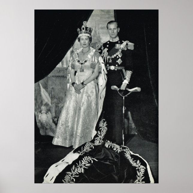 Queen Elizabeth II and Prince Philip Poster (Front)