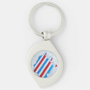 Queen Elizabeth II Jubilee Platinum England UK Key Ring