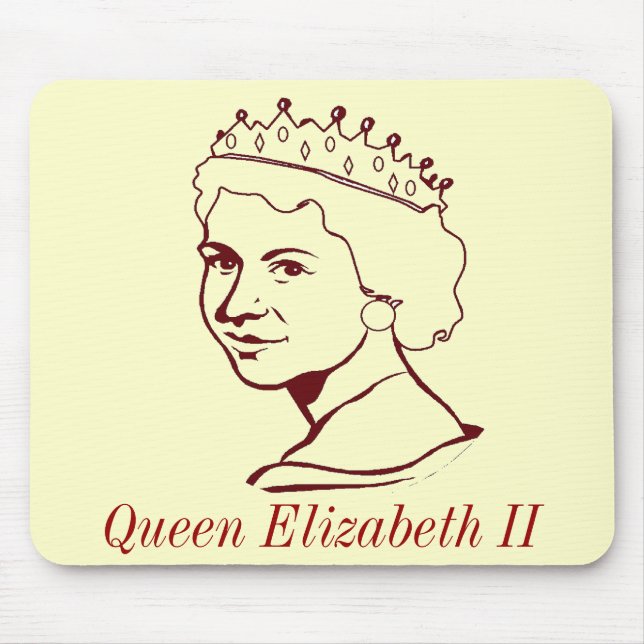 Queen Elizabeth II Mouse Mat (Front)