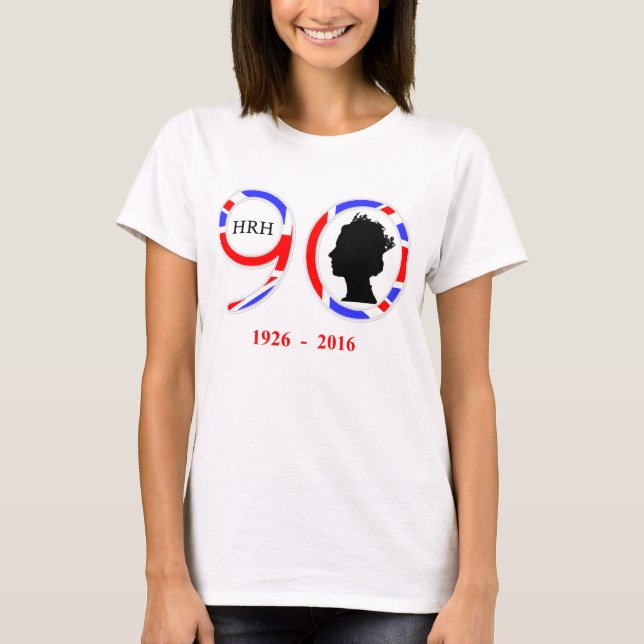 Queen Elizabeth II Of England 90th Birthday T-Shirt (Front)