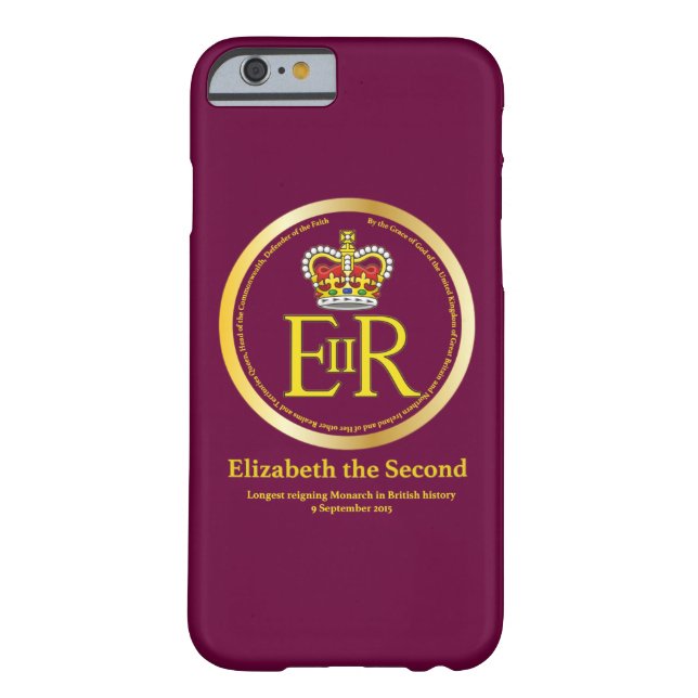 Queen Elizabeth II Reign Case-Mate iPhone Case (Back)