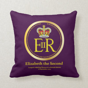 Queen Elizabeth II Reign Cushion