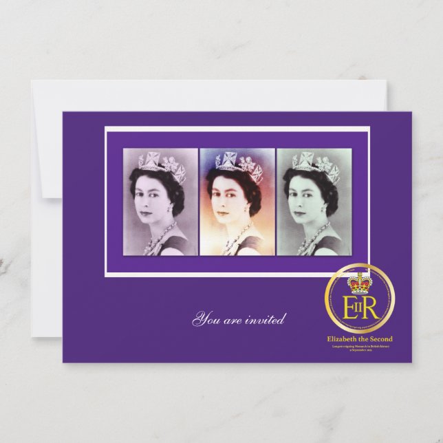 Queen Elizabeth II Reign Invitation (Front)