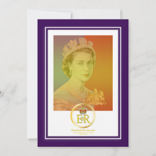 Queen Elizabeth II Reign Invitation
