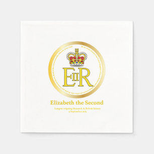 Queen Elizabeth II Reign Napkin
