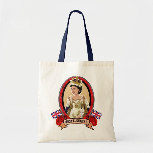 Queen Elizabeth II tote bag (Front)