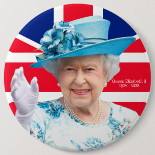 Queen Elizabeth ll 6 Cm Round Badge