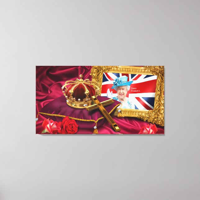 Queen Elizabeth ll Canvas Print (Front)