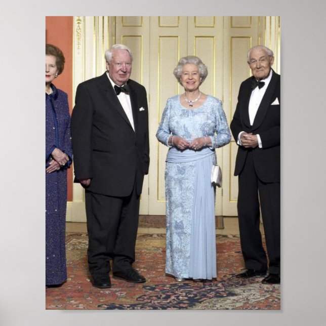 Queen Elizabeth ll, Tony Blair, Margaret Thatcher Poster (Front)