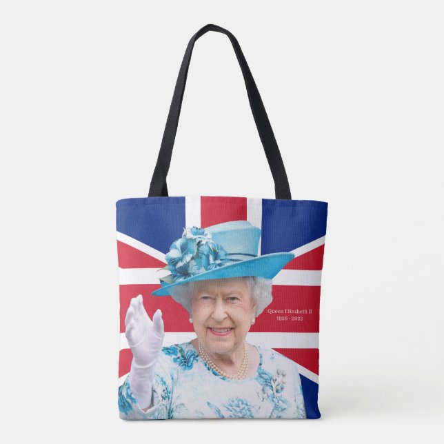 Queen Elizabeth ll Tote Bag (Back)