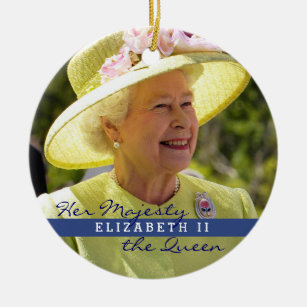 Queen Elizabeth of England Ceramic Tree Decoration