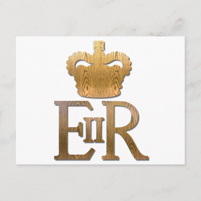 Queen Elizabeth Royal Crown Holiday Postcard (Front)