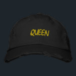 QUEEN EMBROIDERED HAT<br><div class="desc">QUEEN FITTED HAT</div>