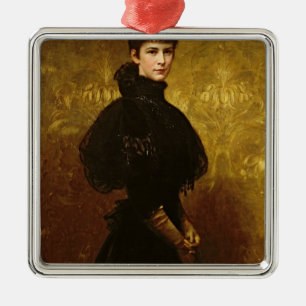 Queen Erzsebet Metal Tree Decoration