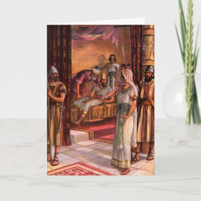 Queen Esther and the King Holiday Card (Front)