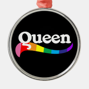 QUEEN Fabulous Drag Title Gay Community Queer  Metal Tree Decoration