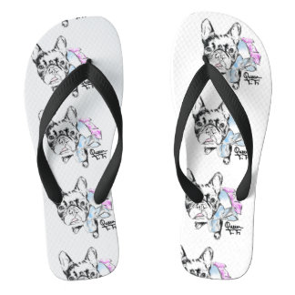 Queen FiFi, French Bulldog Flip Flops