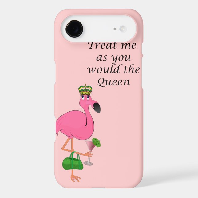 Queen Flamingo iPhone 4/4S Barely There Case (Back)