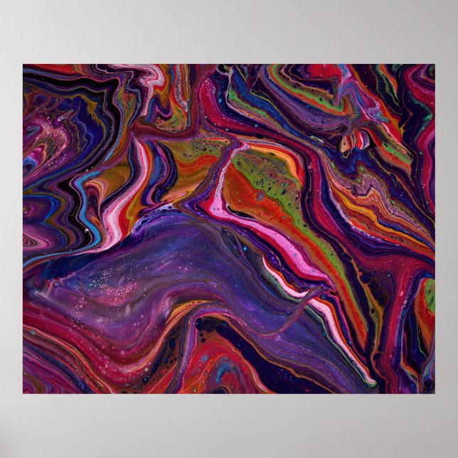 Queen for A Day 3 Psychedelic Abstract Poster  (Front)