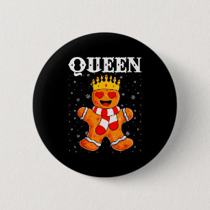 Queen Gingerbread Merry Christmas Matching Family  6 Cm Round Badge