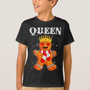 Queen Gingerbread Merry Christmas Matching Family T-Shirt