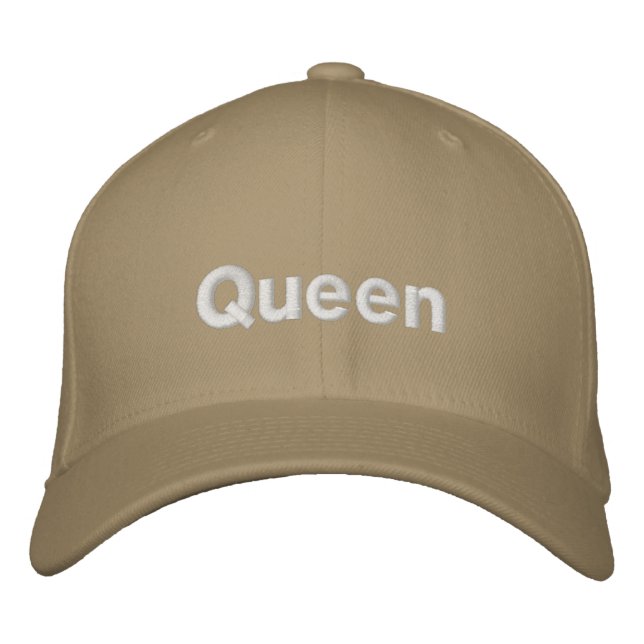 Queen Girl's Women's Flexfit Wool Trucker  Embroidered Hat (Front)