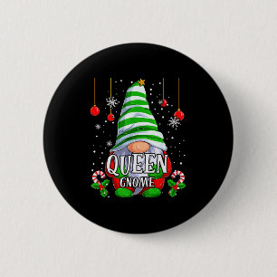 Queen Gnome Christmas Pajamas Matching Family Grou 6 Cm Round Badge