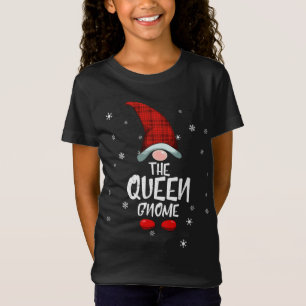 Queen Gnome Family Christmas Pajama Queen Gnome T-Shirt
