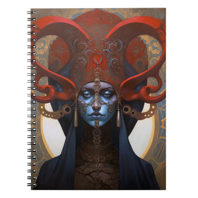 Queen Goddess Fantasy Art Notebook (Front)