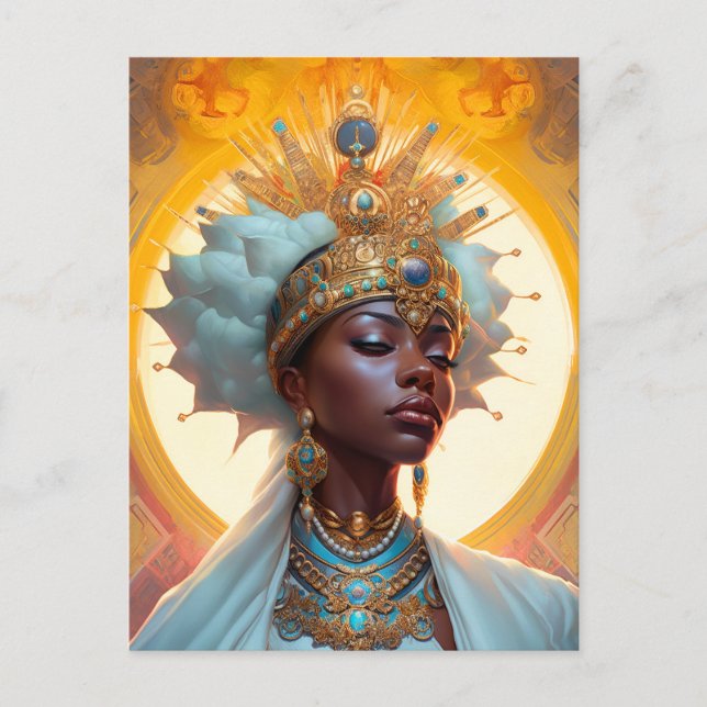 Queen Goddess Fantasy Art Postcard (Front)