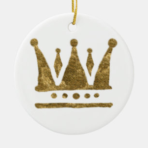 Queen Golden Crown  Ornament