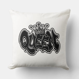 Queen Graffiti Design Cushion