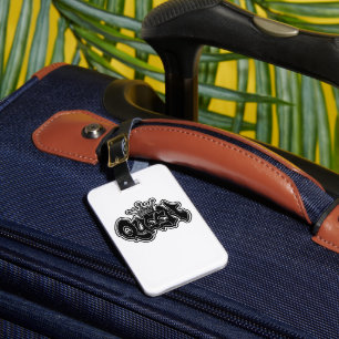 Queen Graffiti Design Luggage Tag