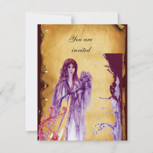QUEEN GUINEVERE, Brown Parchment Invitation